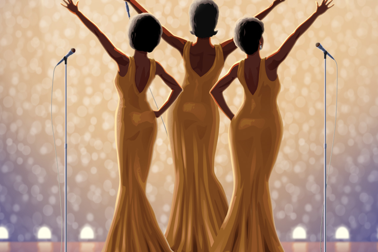 poster of backs of Dreamgirls