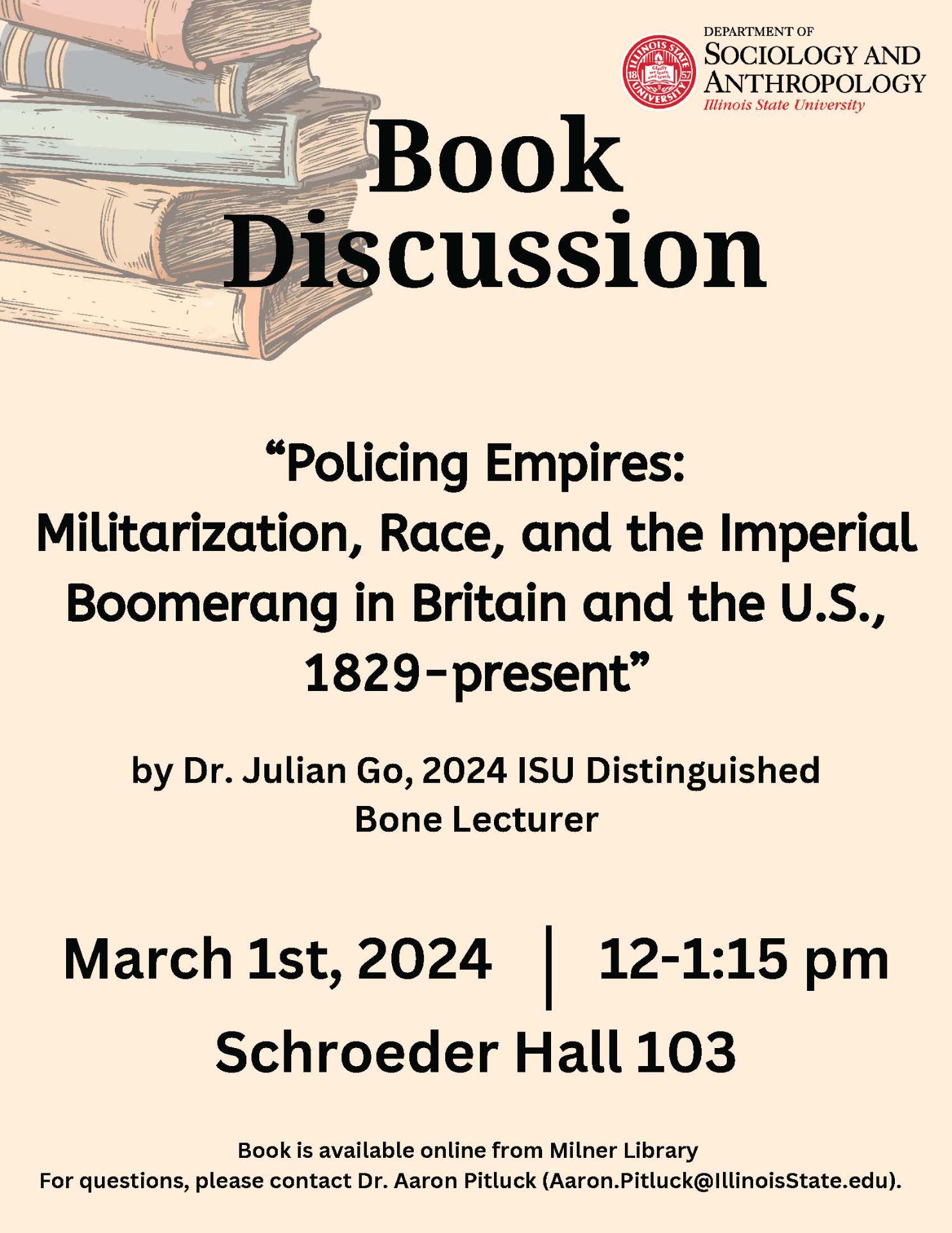 book discussion flyer